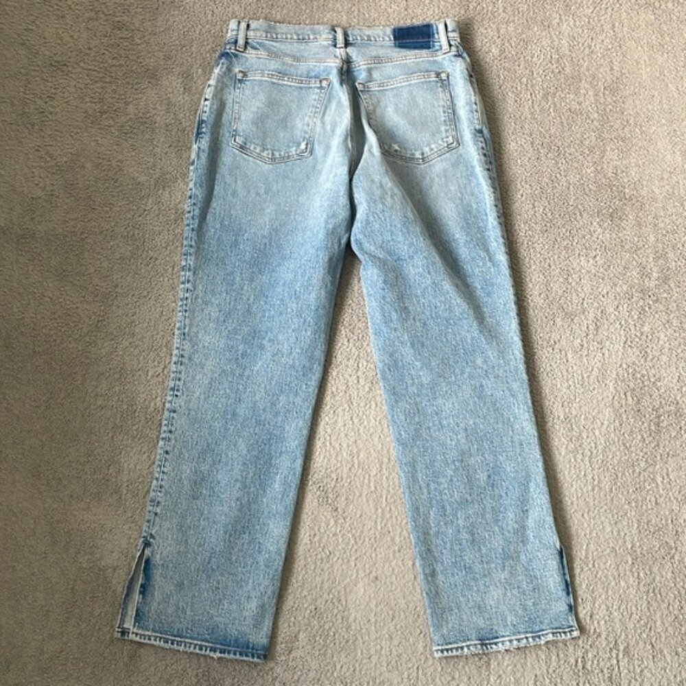 EC Abercrombie & Fitch The 90's Straight Medium Wash Curve Love - Size 12S - Picture 2 of 5